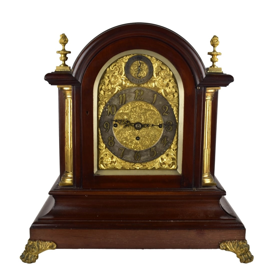 Gillett and Company Mahogany Table Clock (1 of 8)