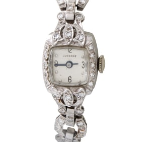 Lucerne Diamond and Platinum Watch