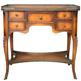 Burl Wood Gallery Table