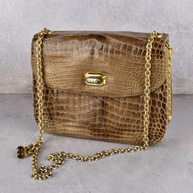 Vintage Gucci Crocodile Flap Purse