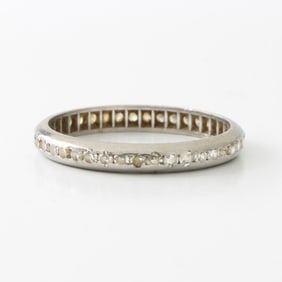 Diamond and Platinum Eternity Band