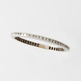 Diamond and Platinum Eternity Band