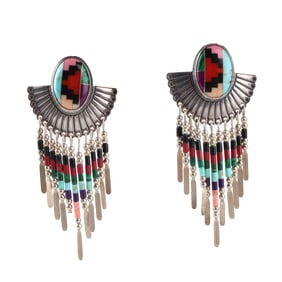 Native American Sterling Silver Earrings
