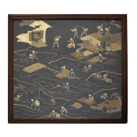 Chinese Silk Embroidered Scene
