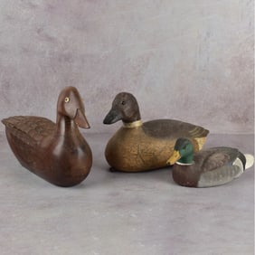 Hand Painted and Carved Ducks