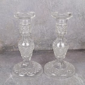 Waterford Crystal "Alana" Pattern Candlesticks
