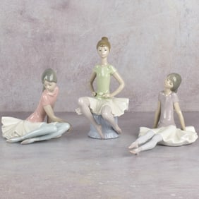 Lladro Spain Gloss Porcelain Sculptures