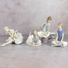 Lladro Spain Gloss Porcelain Sculptures