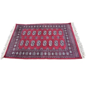 Vintage Persian Bokhara Wool Rug