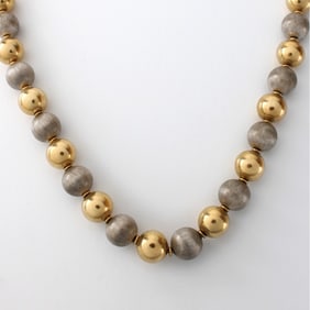18K Bead Necklace