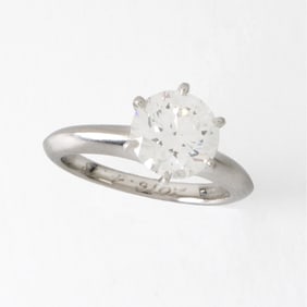 Tiffany & Co Diamond and Platinum Ring