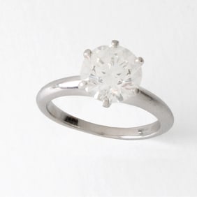 Tiffany & Co Diamond and Platinum Ring