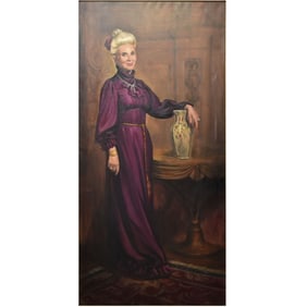 Large oil on Canvas Portrait