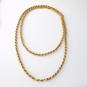 18K Rope Link Necklace