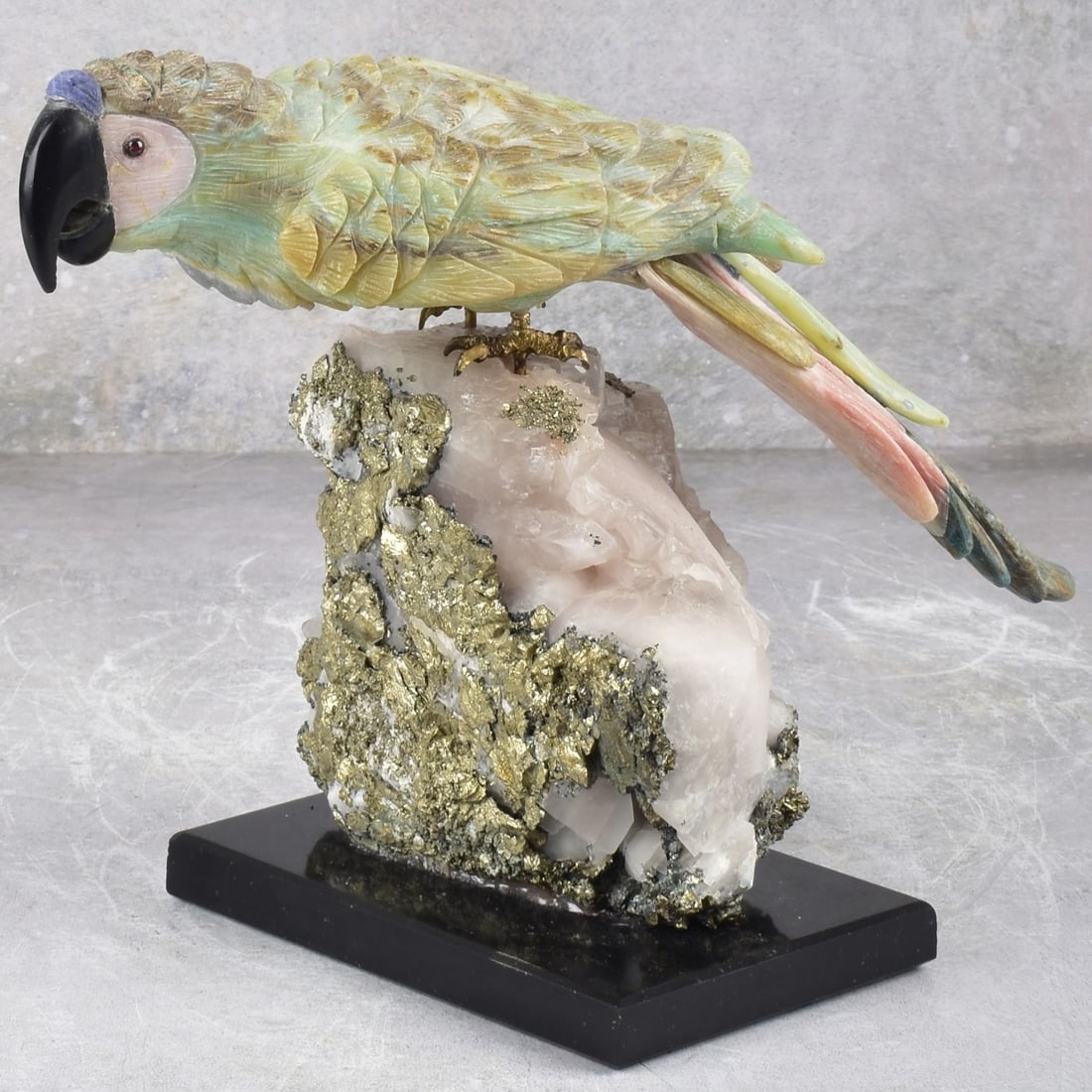 Carved Gemstone Parrot (1 of 7)