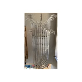 Lg. Acrylic Drop Geometric Chandelier