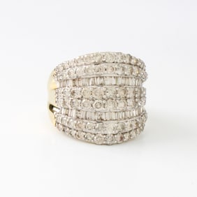 Diamond and 10K Ring