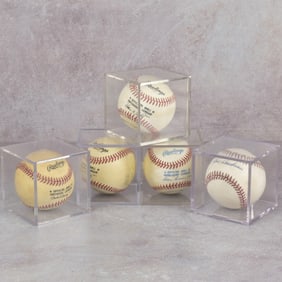 Lot of Autographed Baseballs