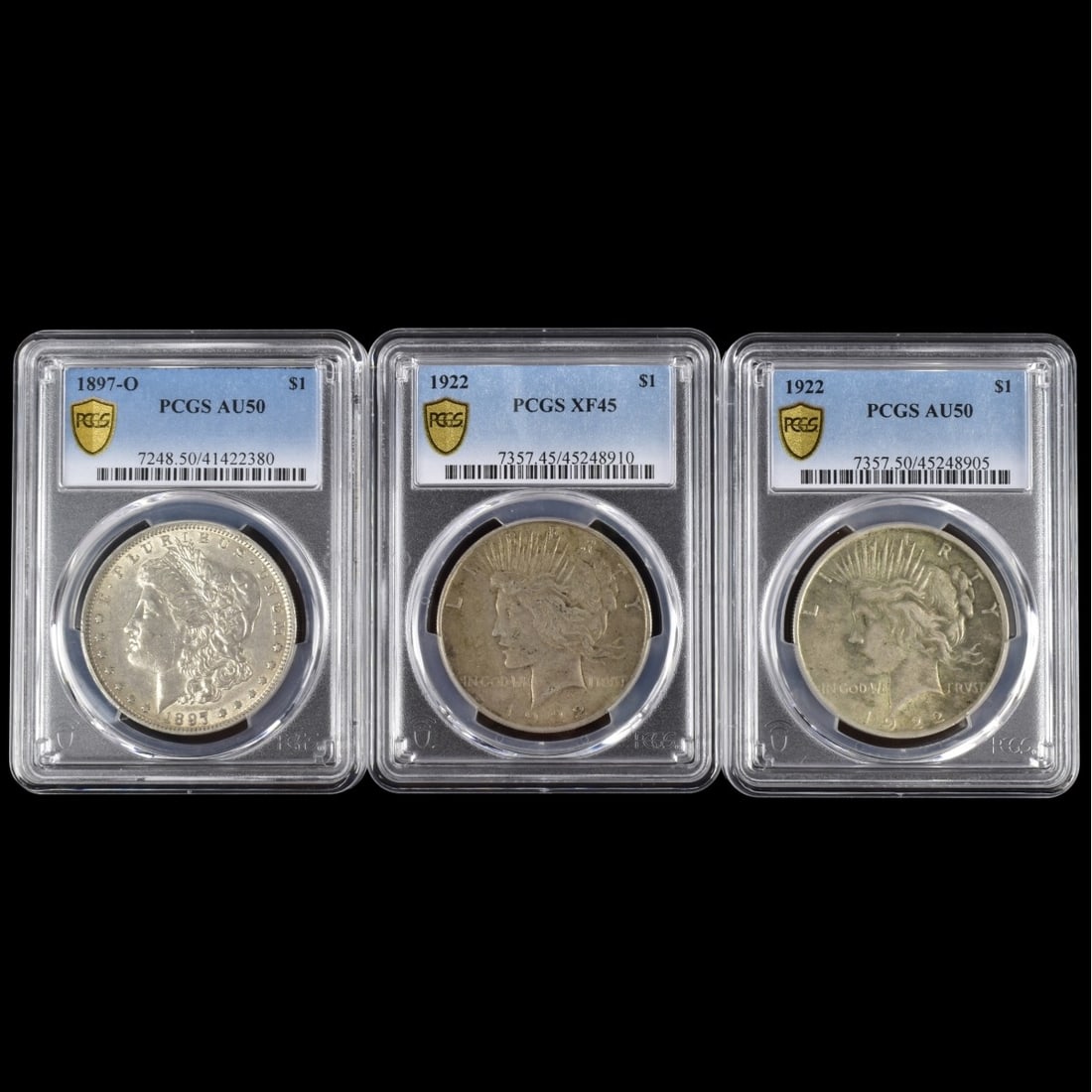 PCGS Graded U.S. Silver Dollars (1 of 2)