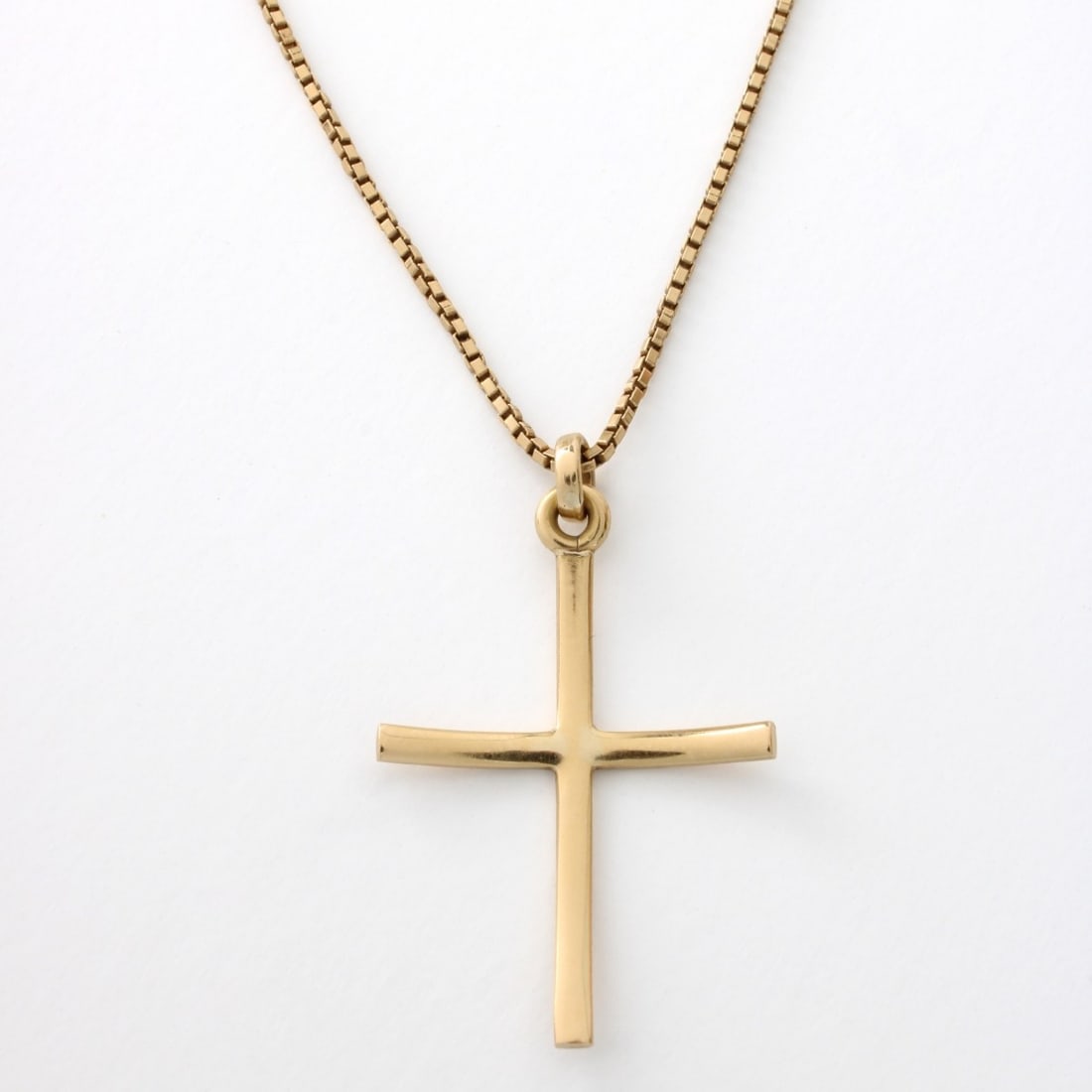 18K Cross Pendant Necklace (1 of 5)
