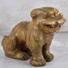 Antique Chinese Pottery Foo Dog