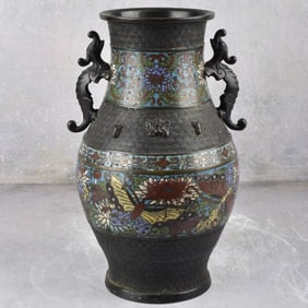 Antique Chinese Cloisonne Vase