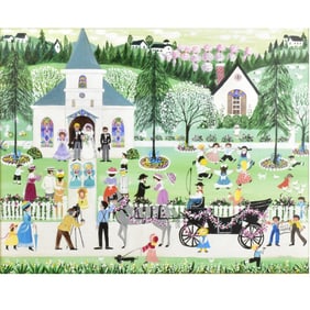 Barbara Downtain Oil on Canvas