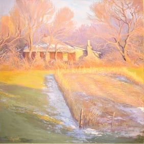 Large Oil on Canvas Landscape
