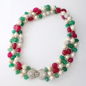 Deco Tutti Frutti Costume Necklace