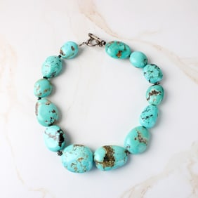 Turquoise and Silver Necklace