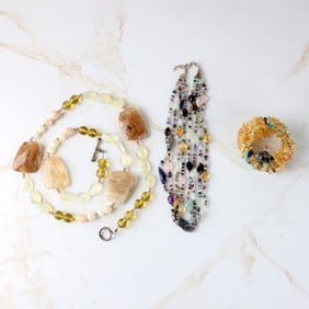 Natural Gemstone and Hardstone Jewelry