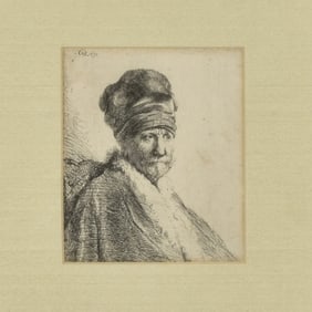 Rembrandt "Man Wearing High Cap"