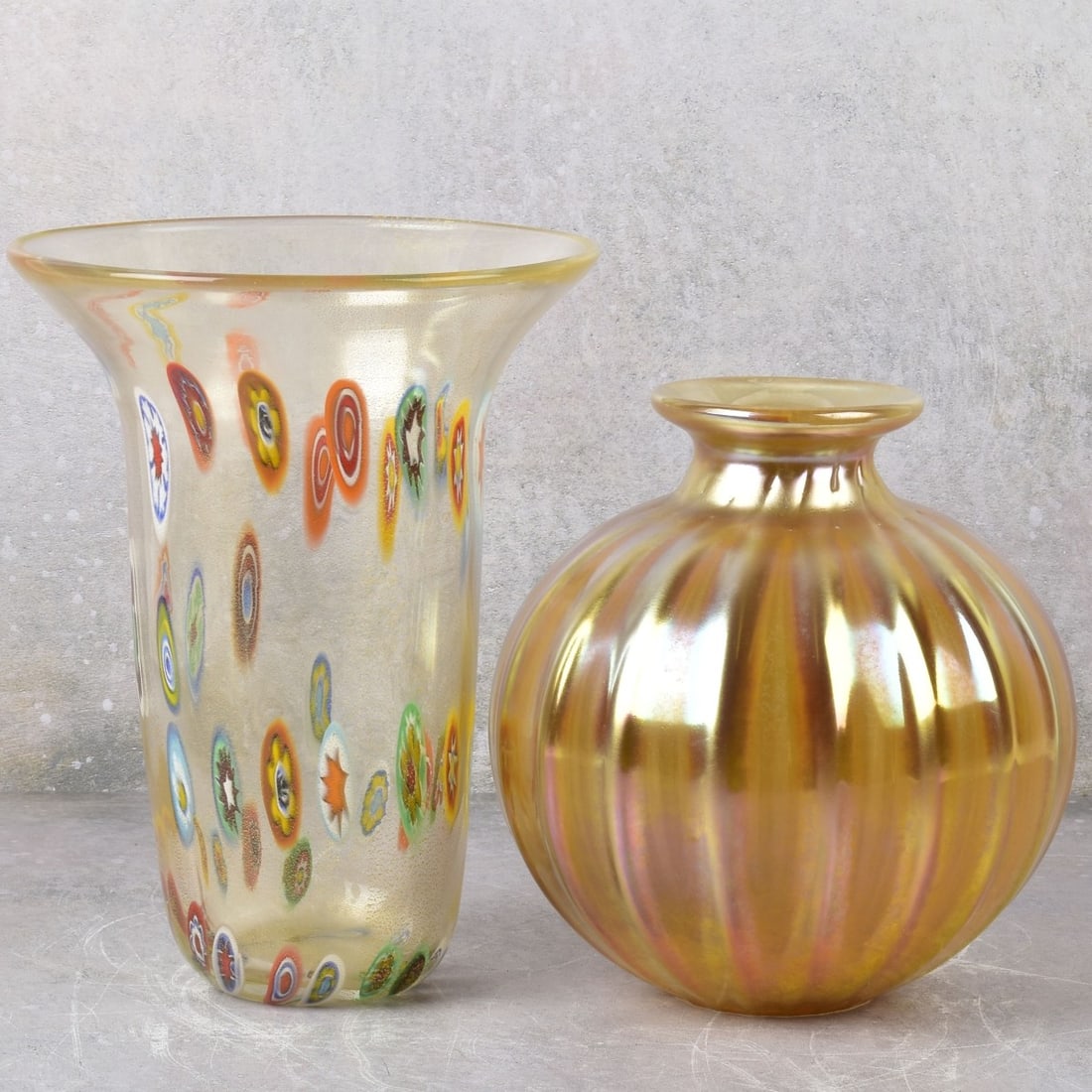 Vintage Art Deco Style Glass Vases (1 of 8)