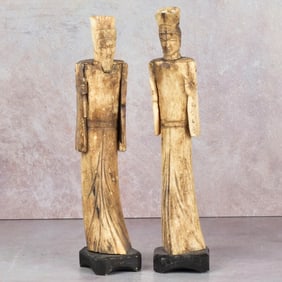 Antique Carved Chinese Figures