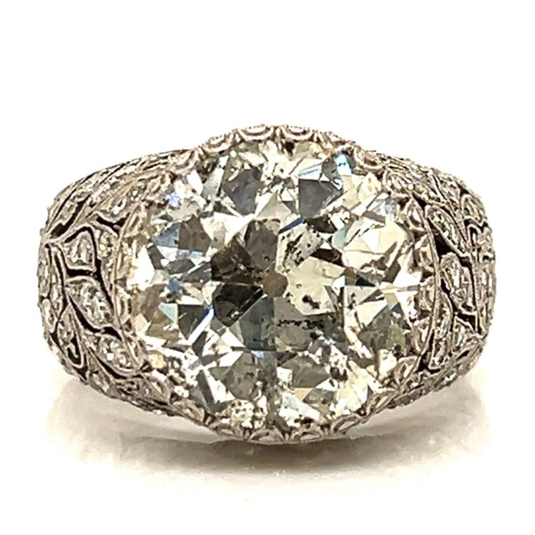 Deco Diamond and Platinum Ring (1 of 4)