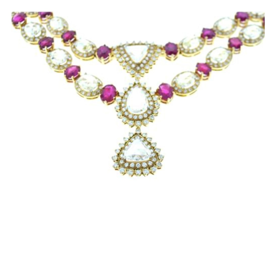 Ruby, Diamond and 18K Necklace - 3