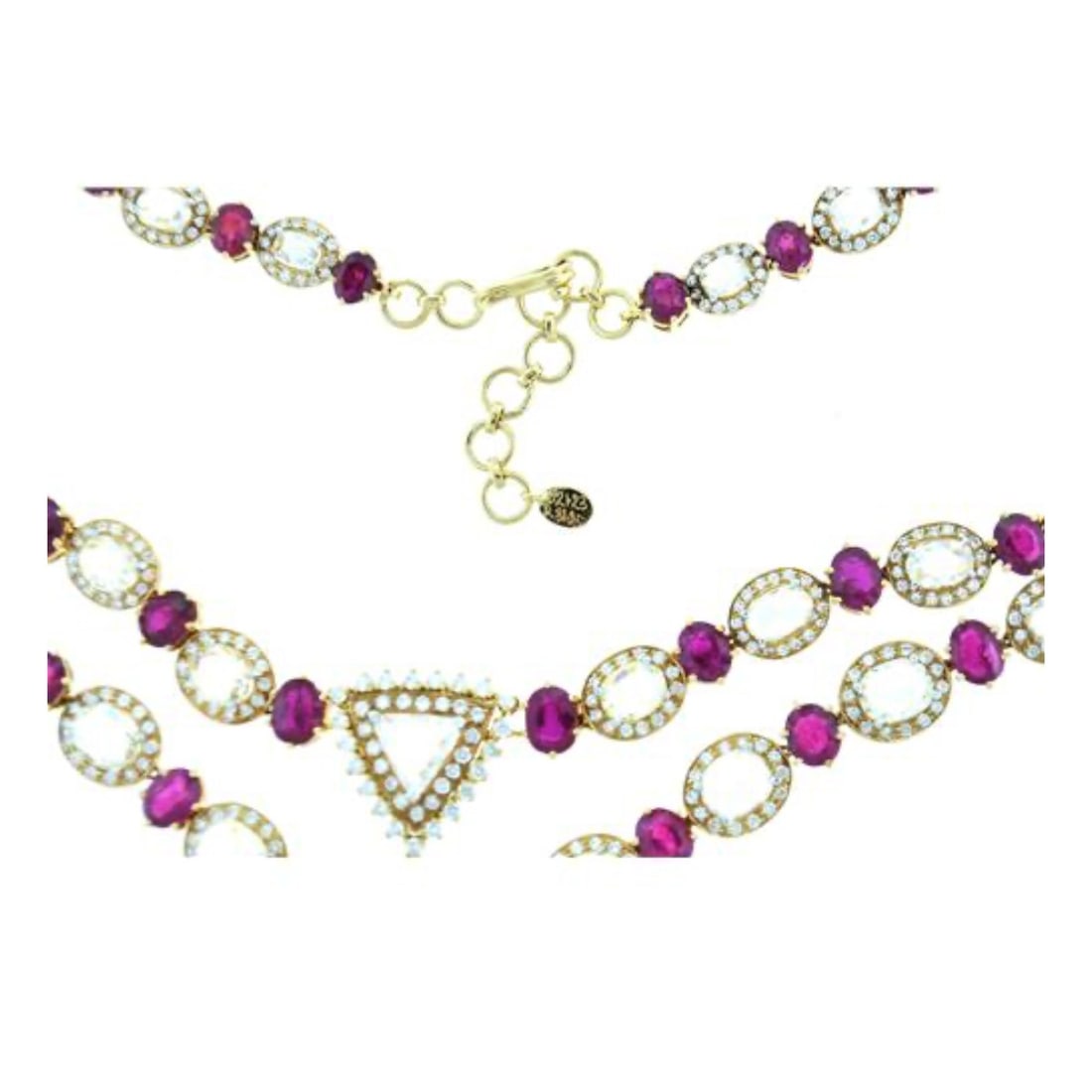 Ruby, Diamond and 18K Necklace - 4