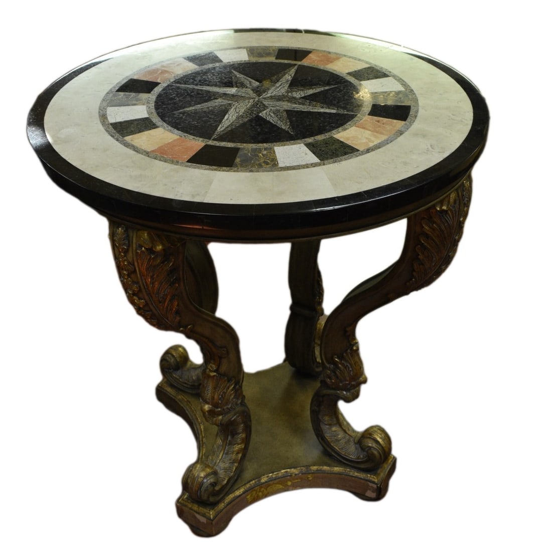 Neoclassical Style Pietra Dura Marble Center Table (1 of 5)