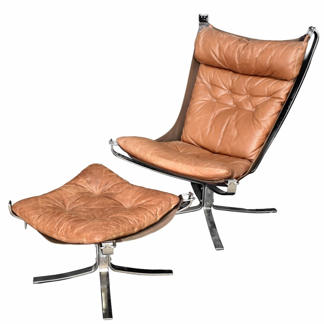 Sigurd Resell "Falcon" Chair & Ottoman (1 of 7)