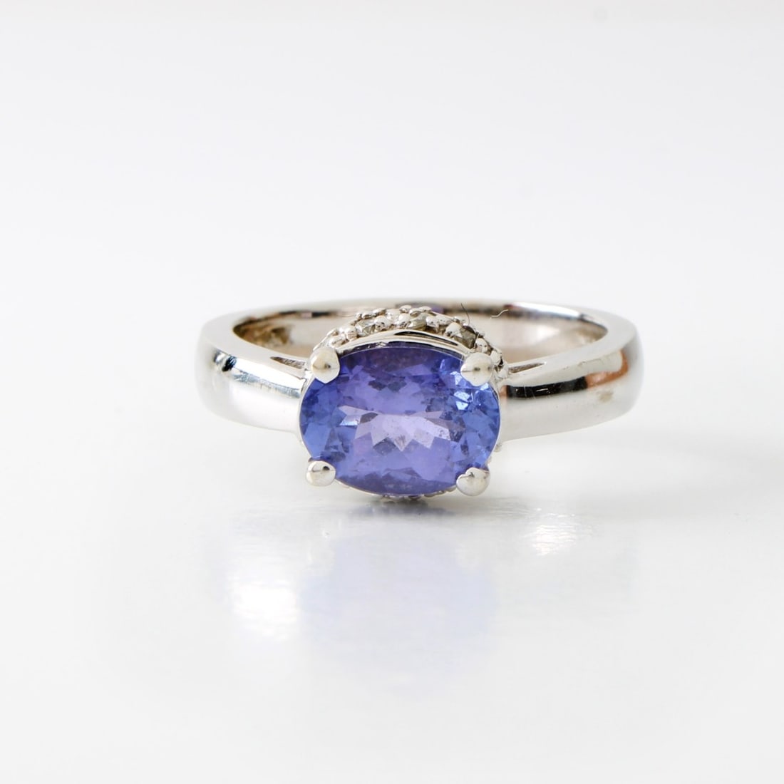 Tanzanite, Diamond and 14K Ring (1 of 7)