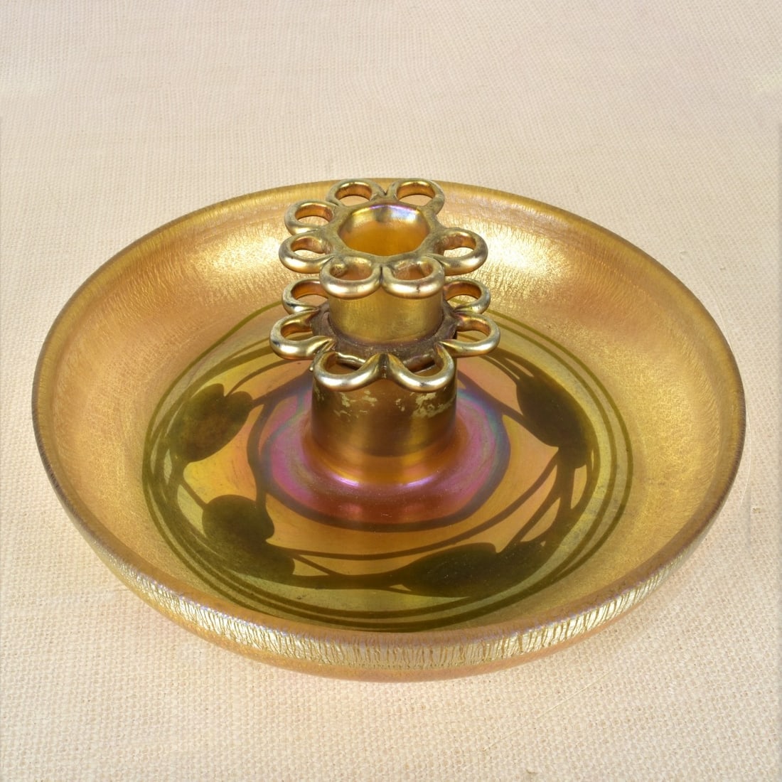 L.C. Tiffany Favrile Iridescent Bowl (1 of 8)