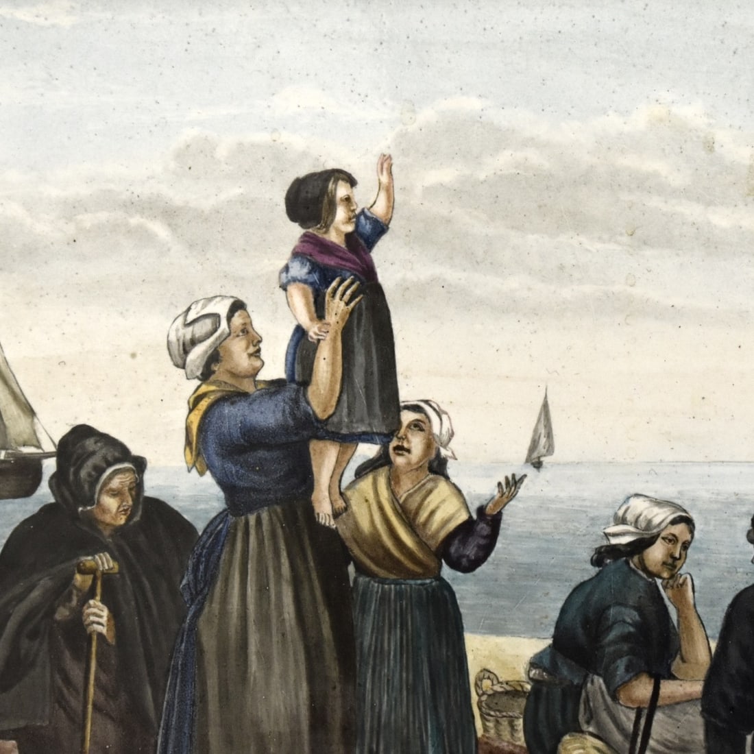 Painted Terra Cotta Tile - 3