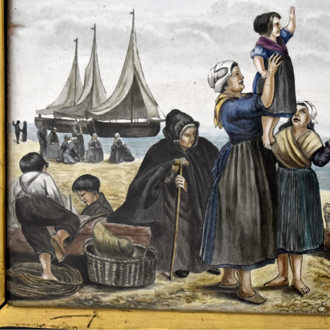 Painted Terra Cotta Tile - 4