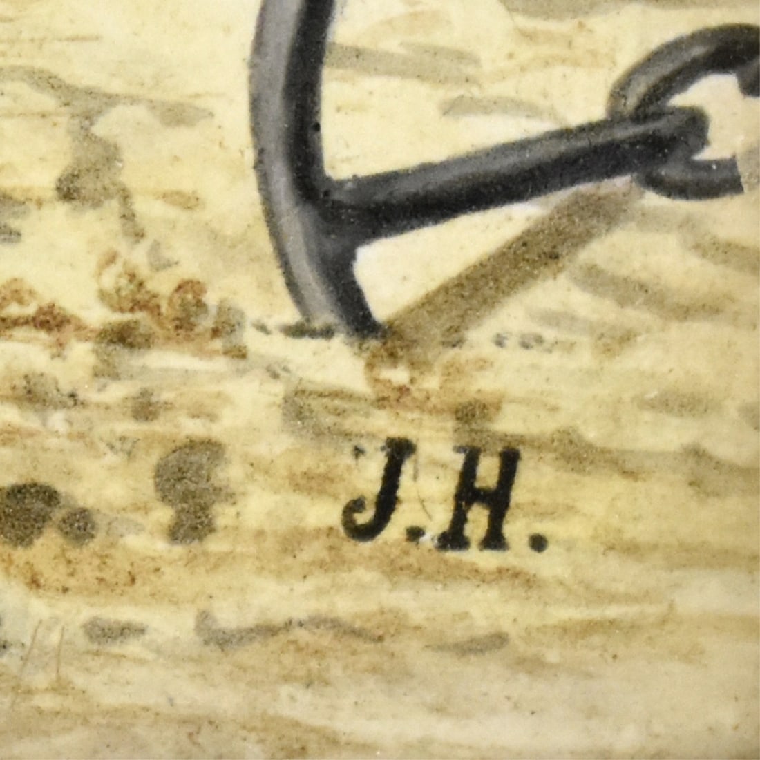 Painted Terra Cotta Tile - 6