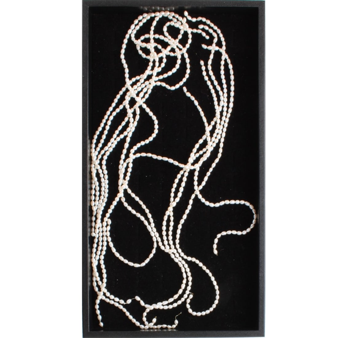 Pearl Strands: Eleven Strands of Vintage Freshwater Pearls. No clasp. Pearls measure approx. 7 x 4mm. Strands measure approx. 16-1/2" L. Kodner Galleries offers phone and absentee bidding at a low, flat 21% buyer’