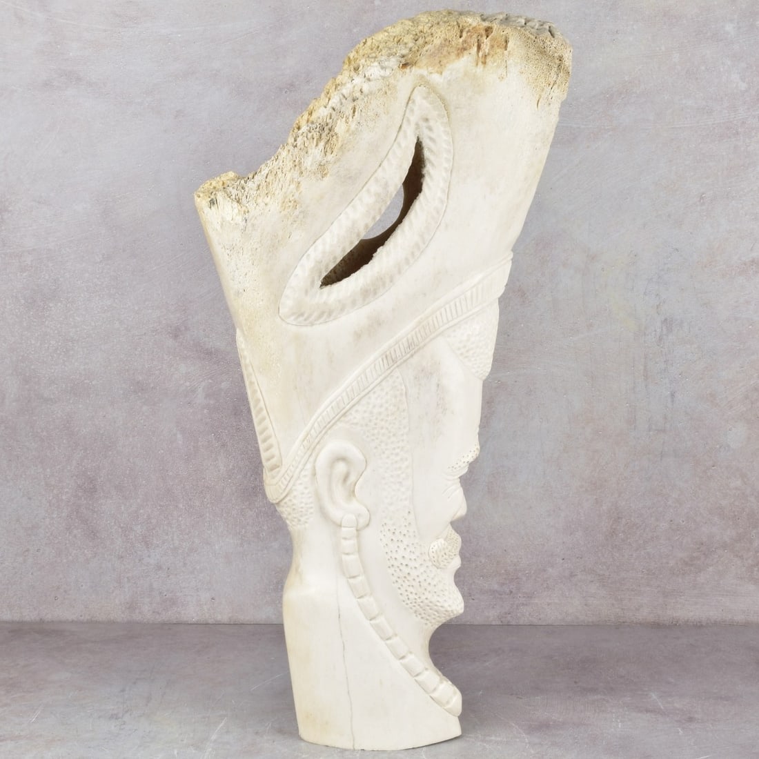 Exceptionally Large Carved Bone Figure - 2