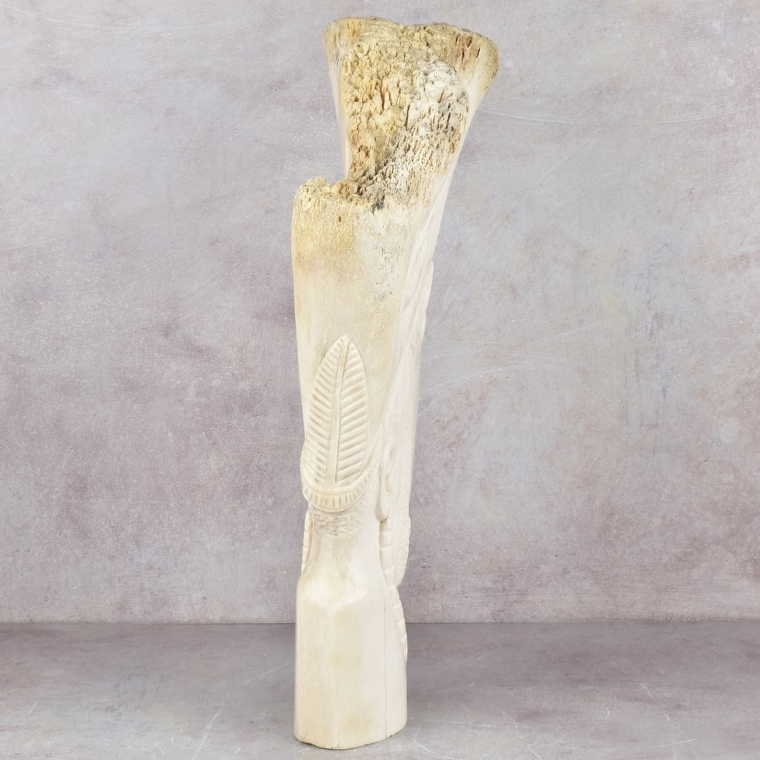 Exceptionally Large Carved Bone Figure - 4