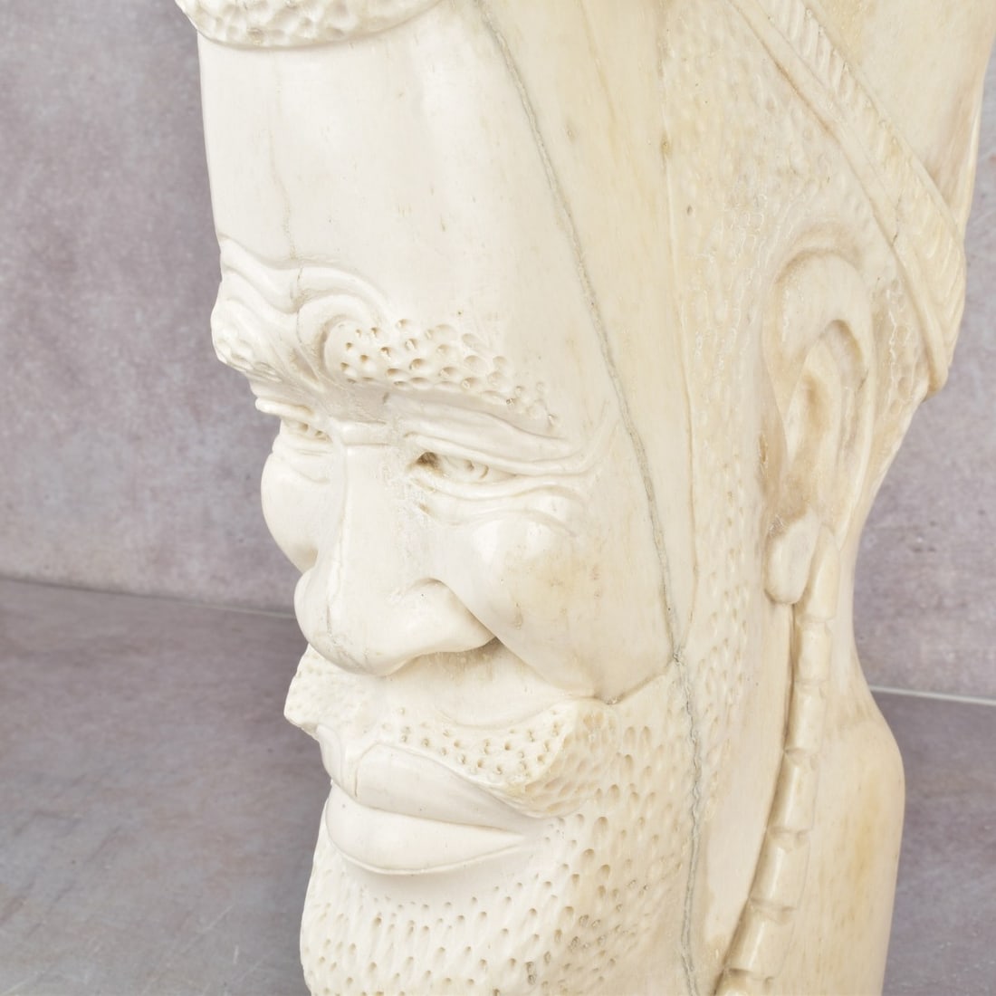 Exceptionally Large Carved Bone Figure - 5