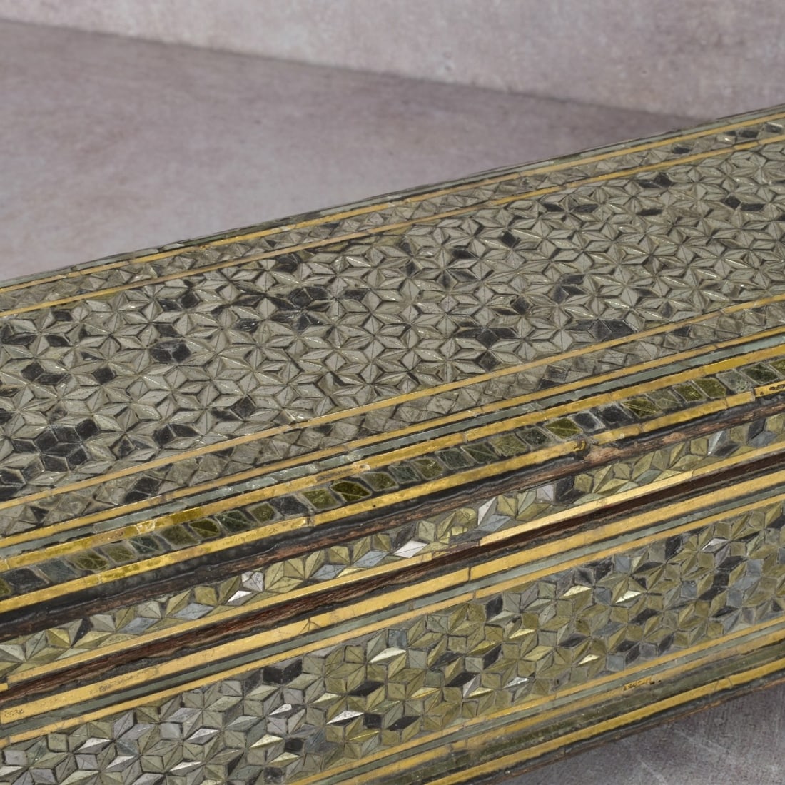 Antique Indian Rectangular Storage Box - 5