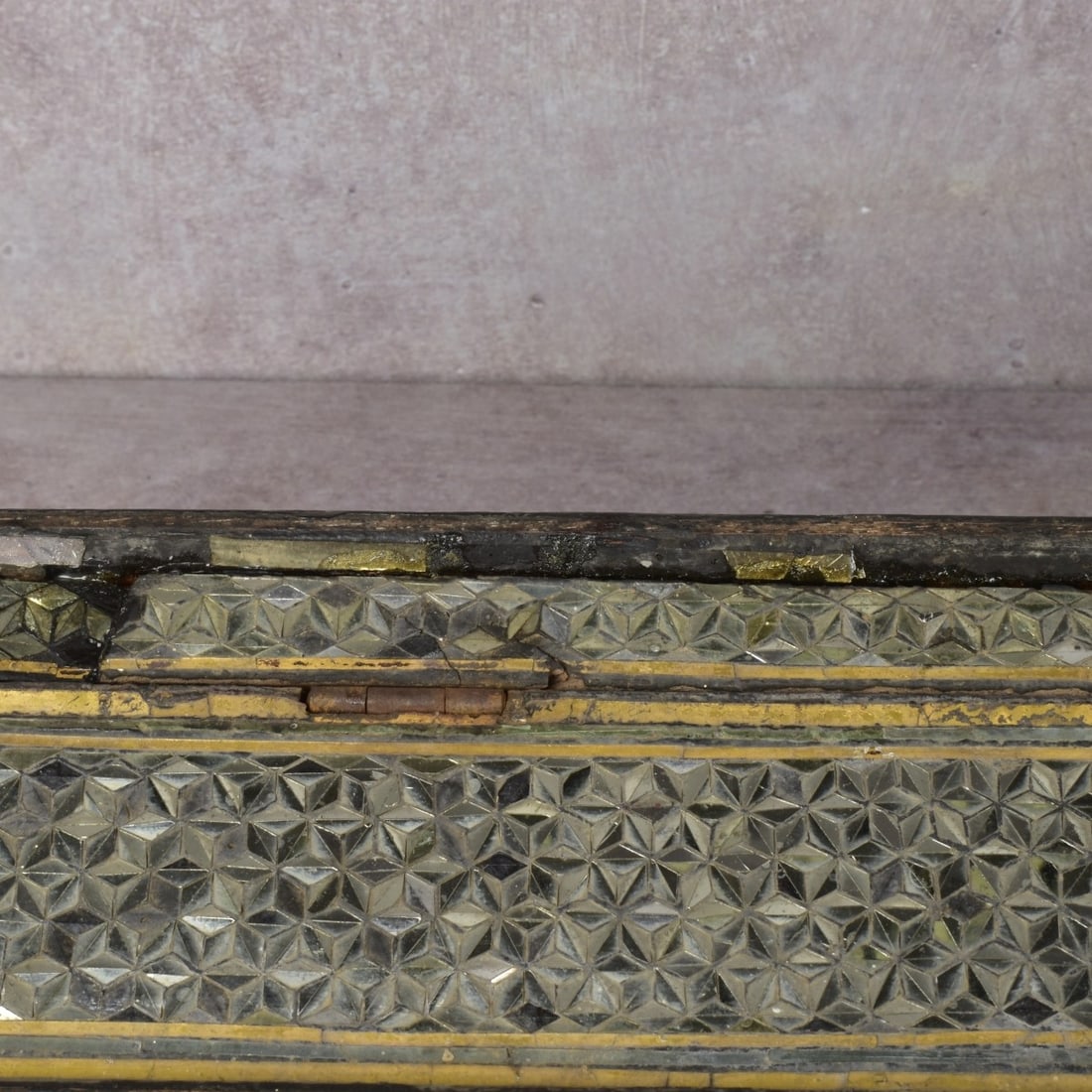 Antique Indian Rectangular Storage Box - 8